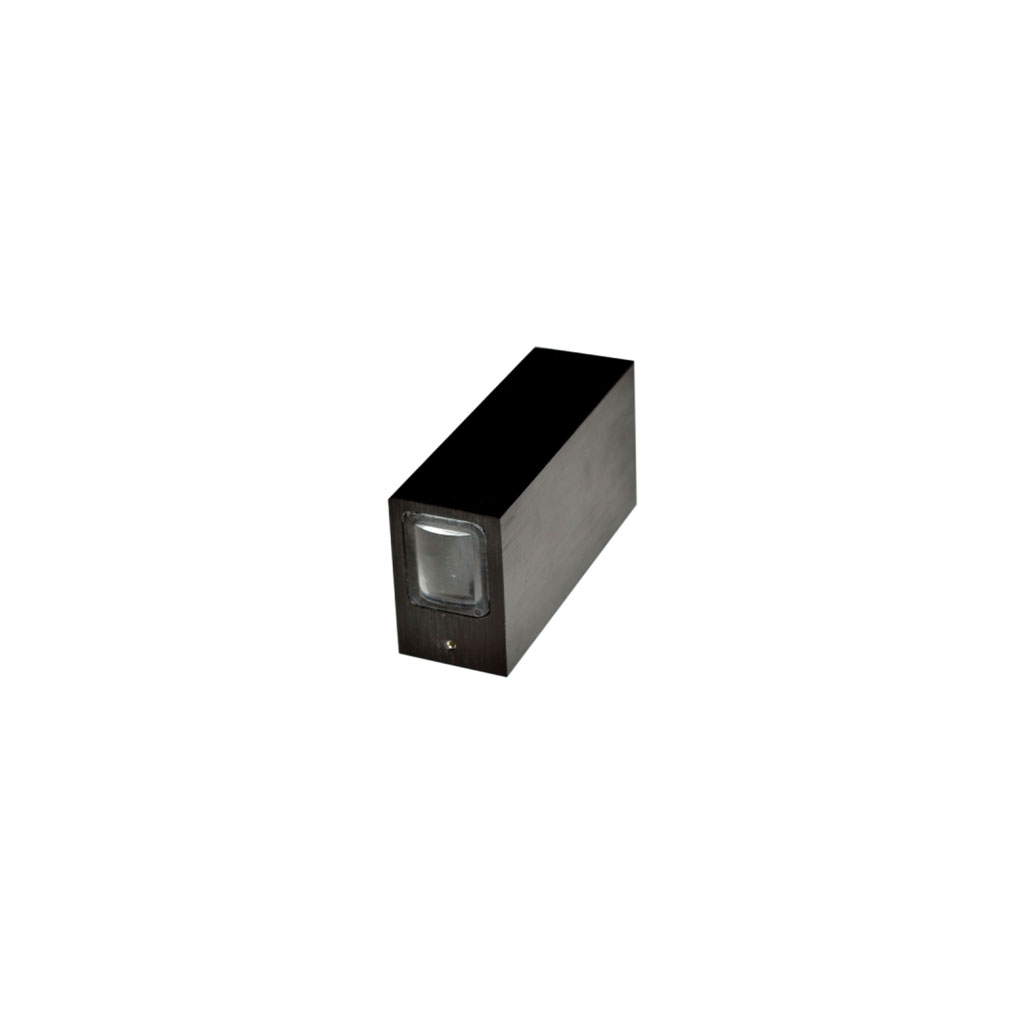 چراغ دکوراتیو دوطرفه خطی بدنه مشکی نورآفتابی مستطیل 5 وات CREE زمرد