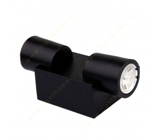 دکوراتیو لوله ای دوطرفه RL202.2 لنزتخت بدنه مشکی نورآفتابی رسام