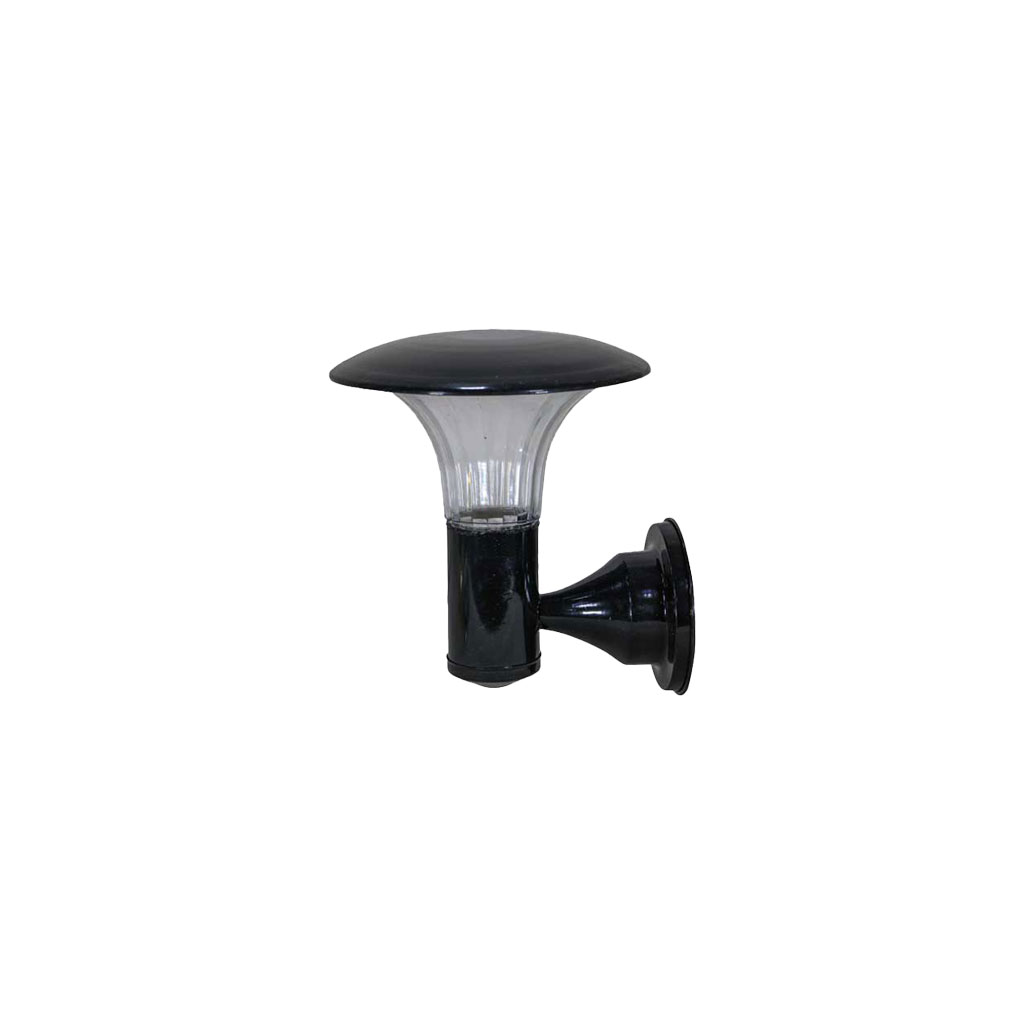 چراغ دیواری قارچی مورب کد 224 رنگ مشکی LED زمرد