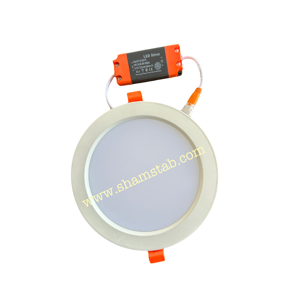 پنل 25 وات توکار SMD بک لایت گرد نور مهتابی ایران زمین
