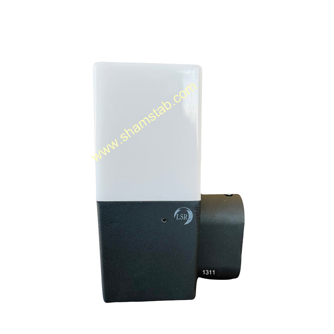 چراغ دیواری مکعب موازی کد 215 رنگ مشکی LED زمرد