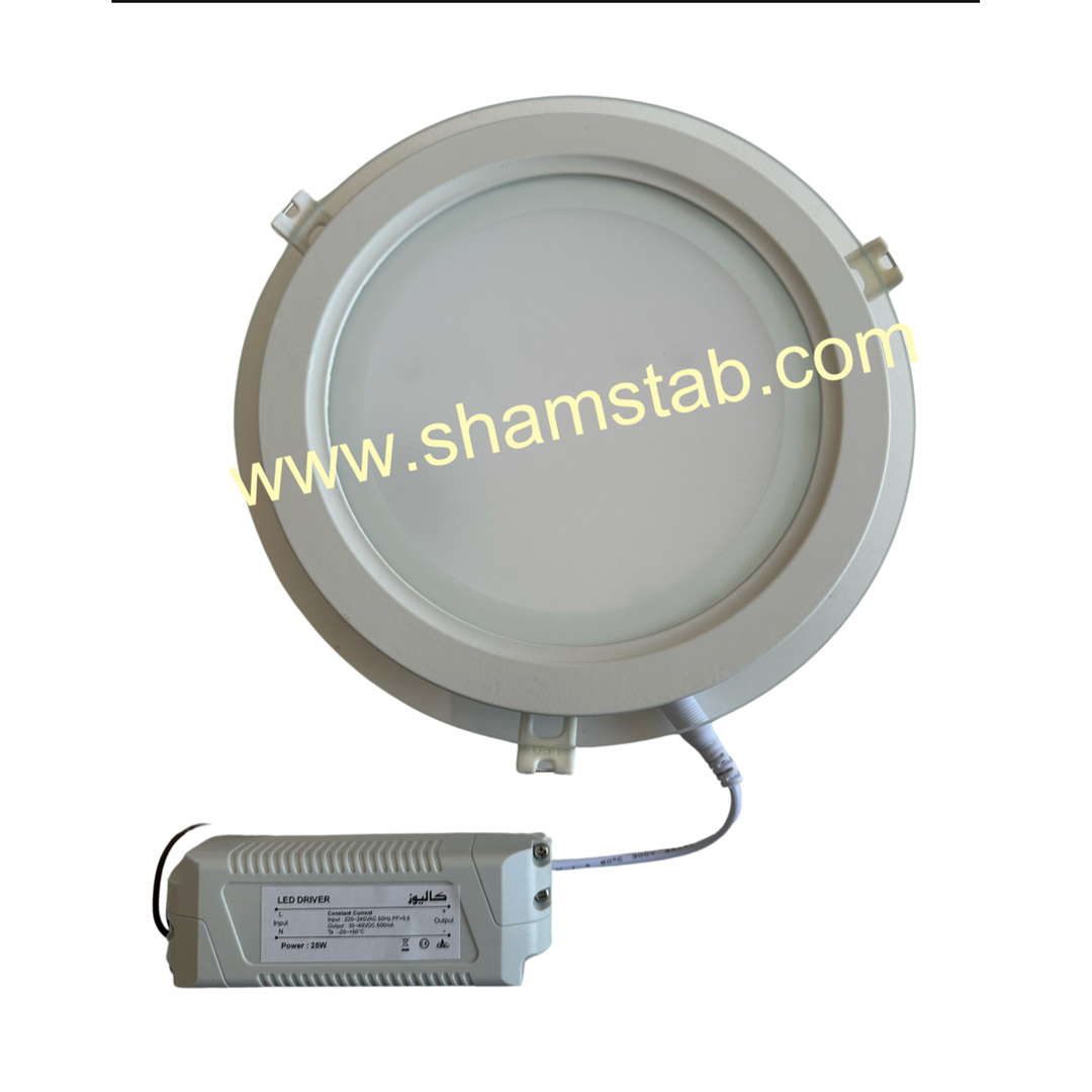 پنل 25 وات دورشیشه توکارگردنورآفتابی کالیوز