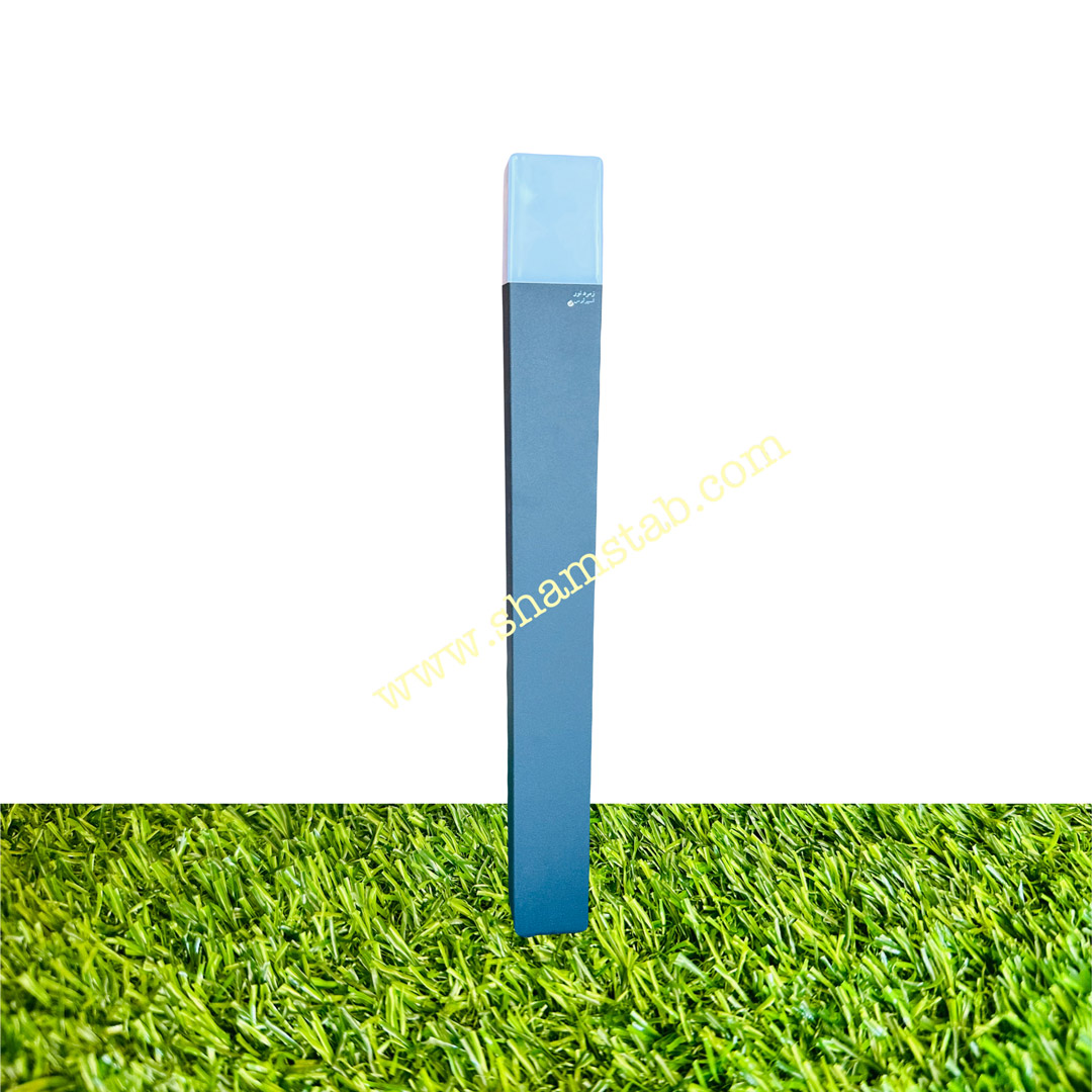 چمنی محوطه ایE27 80cm LSR1314 مربع مشکی زمرد