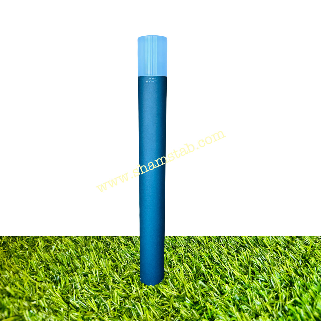چمنی محوطه ای استوانه ای مشکی 80cm LSR1304 زمرد