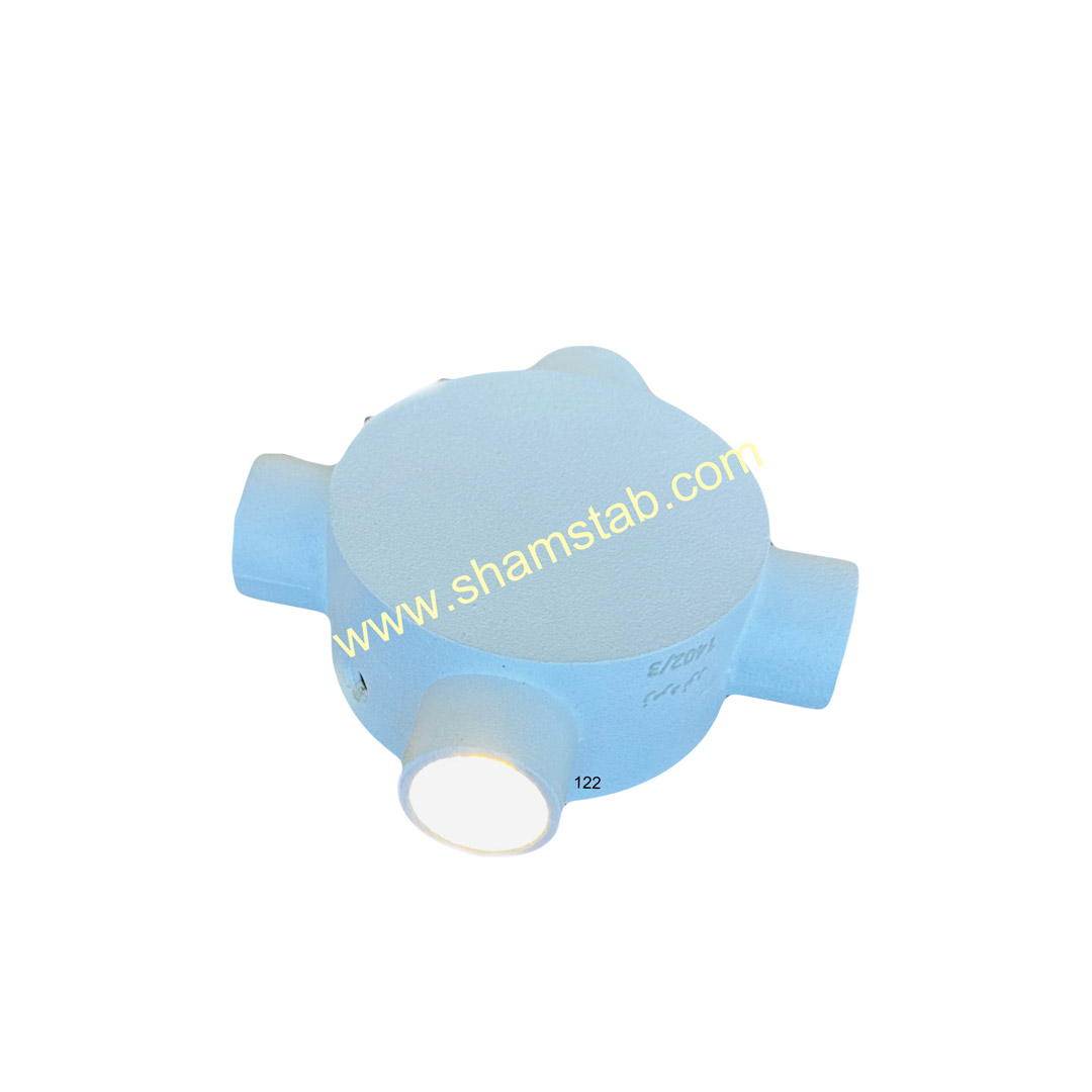 دکوراتیو چهار طرفه کد 122.4 LG رنگ سفید نور انبه ای گرد لوله کوتاه لنز تخت 4 وات زمرد