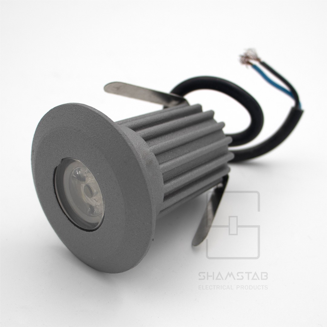 چراغ دفنی زحل گرد کد 550 رنگ سفید 1 وات LED زمرد
