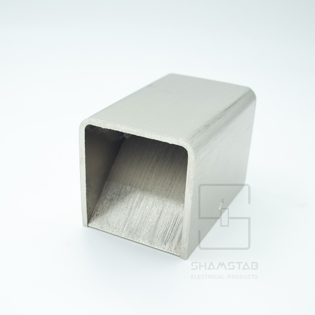 چراغ دکوراتیو دو طرفه کد120 رنگ نیکل(براش) نور آفتابی مکعب مستطیل 3 وات COB زمرد