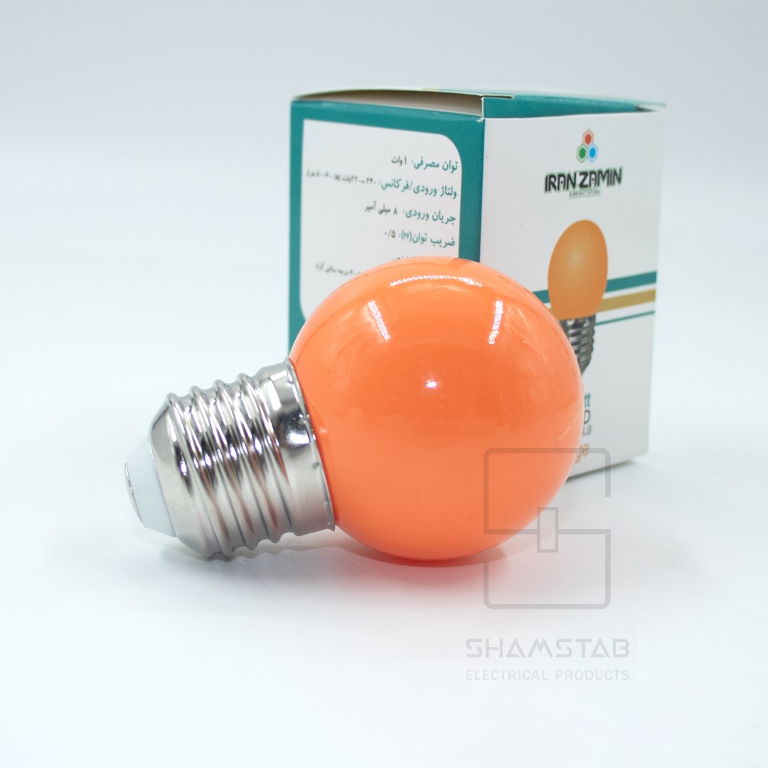 چراغ خواب 1 وات رنگی ایران زمین