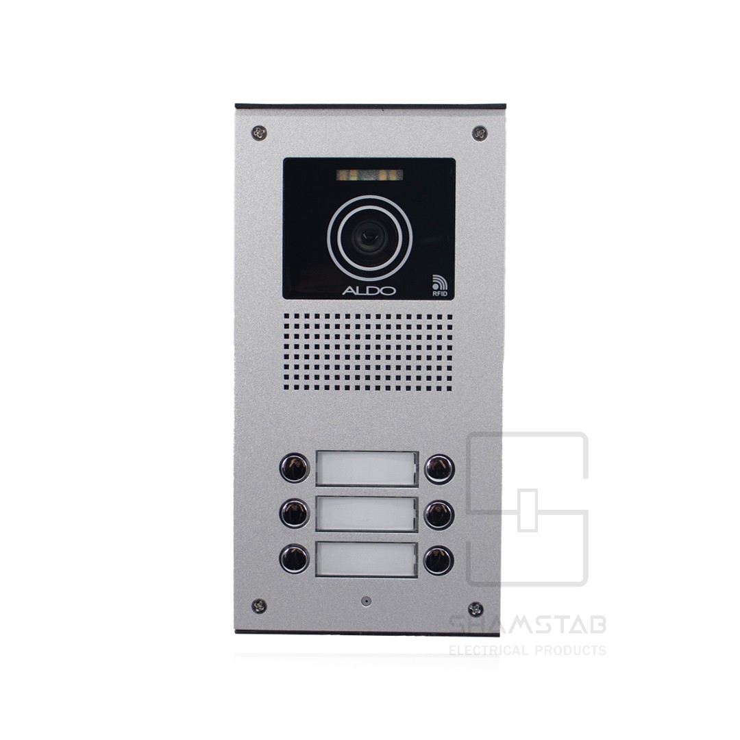 پنل تصویری شش واحدی کارت خوان مدل U 6udc آلدو
