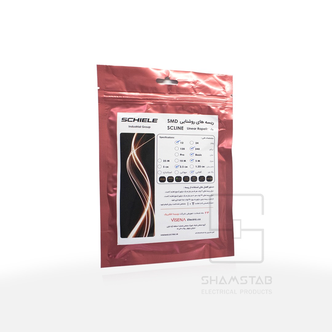 ریسه لاینر 12 ولت تراکم 240 آفتابی (5متری) BASIC 12V 240WW ویسنا