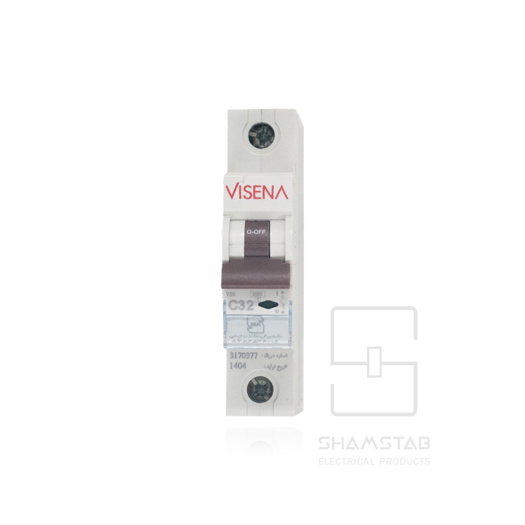 فیوز مینیاتور تک پل 32 آمپر 6KA VS6.1C32 تیپC(120تایی) ویسنا