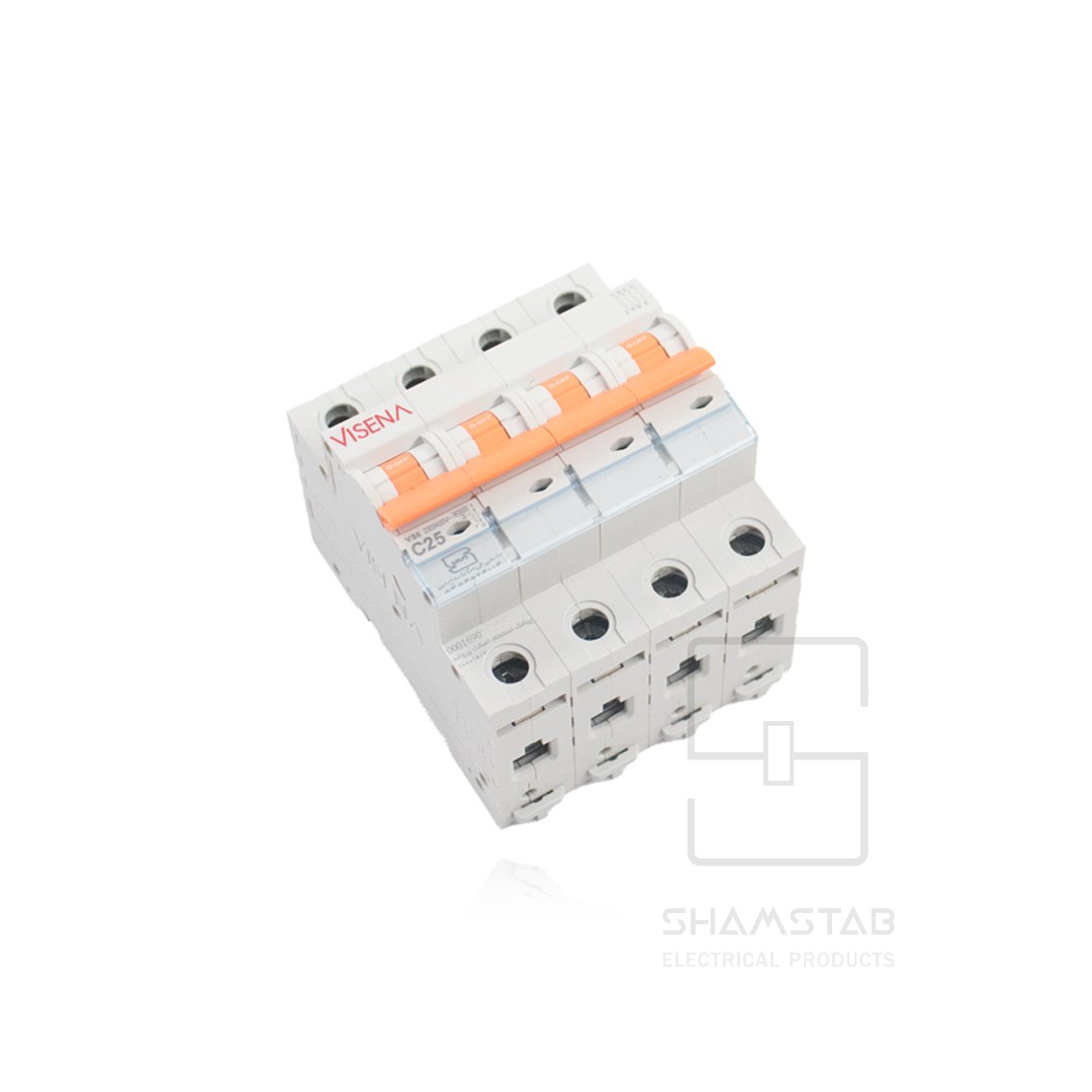 فیوز مینیاتور چهار پل 25 آمپر 6KA VS6.4C25 تیپ C (30تایی) ویسنا