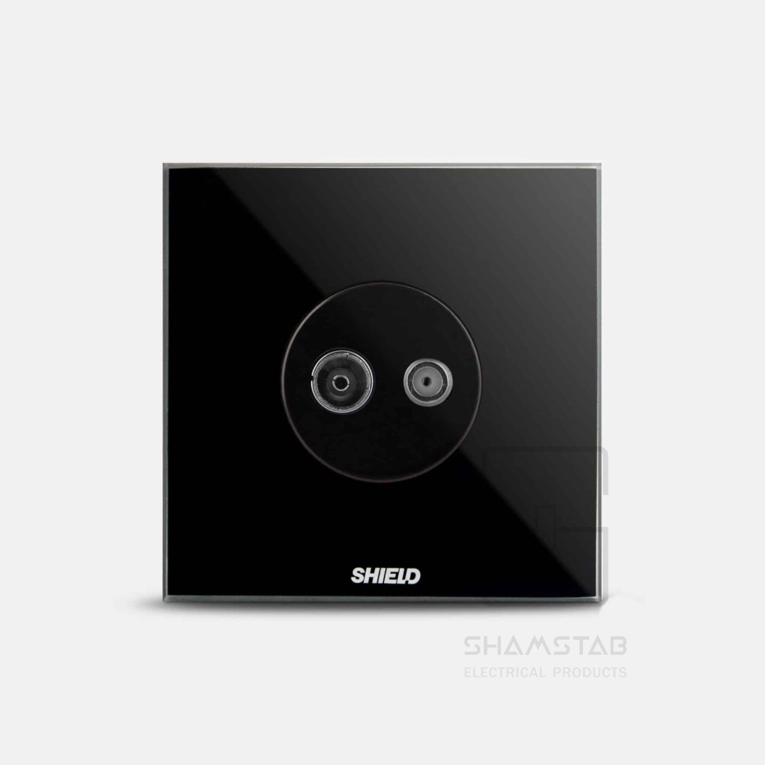 فریم پریز آنتن مرکزی مشکی Shield شیلد