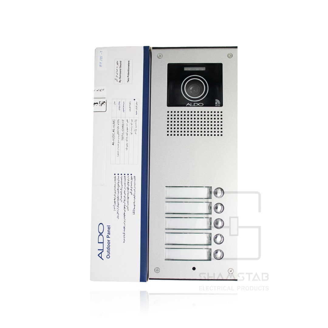 پنل تصویری پنج واحدی کارت خوان مدل U 5UDC آلدو