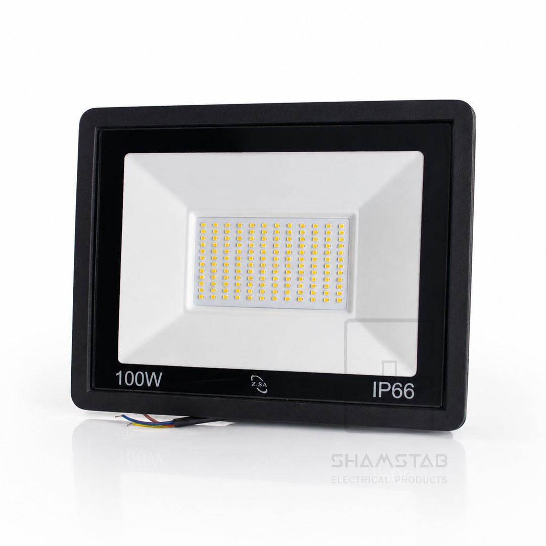 پروژکتور 100 وات (زمرد) مهتابی SMD (20تایی) زرین سیما