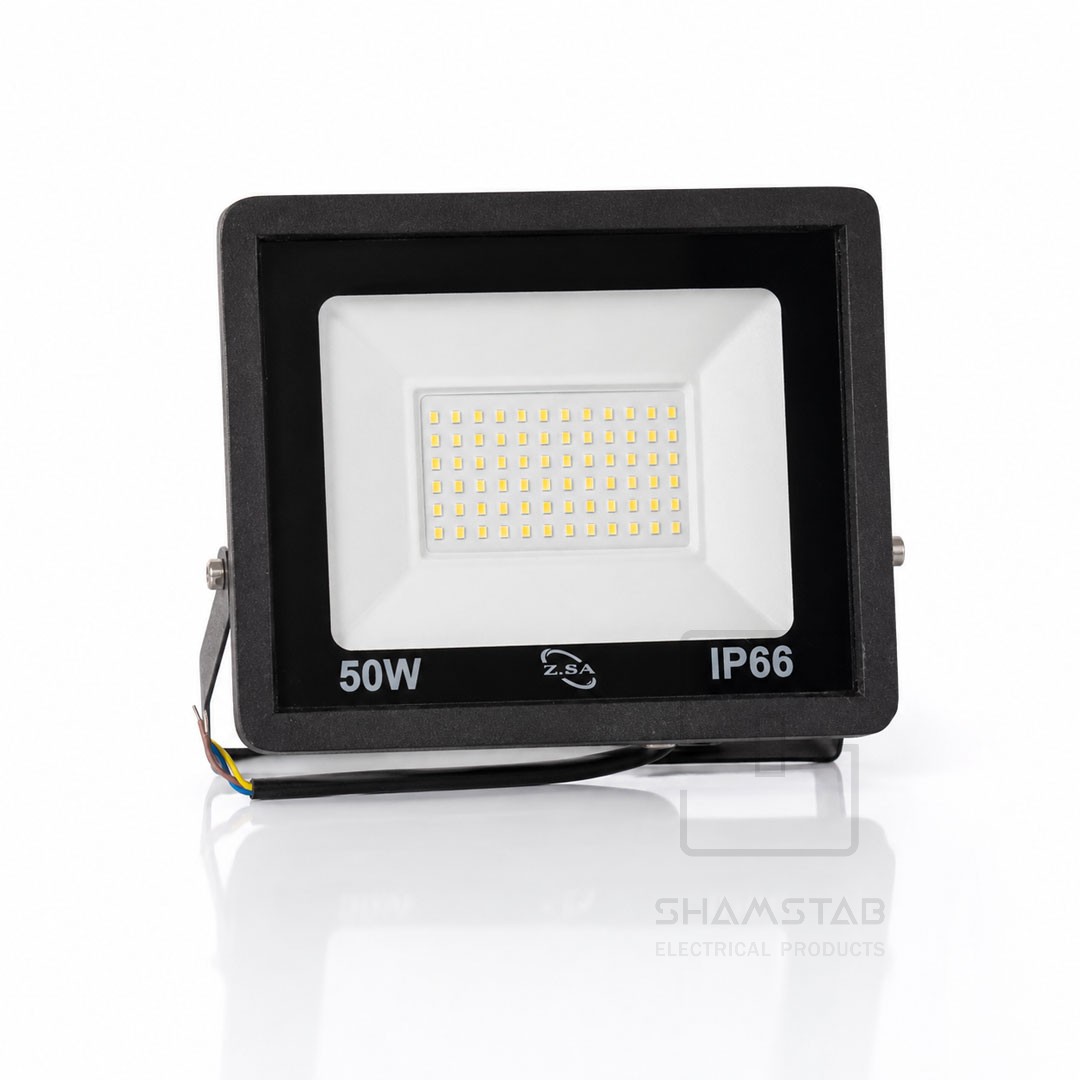 پروژکتور 50 وات (زمرد) مهتابی SMD(40تایی) زرین سیما